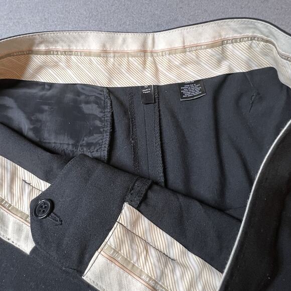 The Limited Black Dress Shorts Bermuda Women's Size 10 CASSIDY FIT Cuffed Classy - Picture 7 of 12